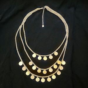 Stella and Dot gold triple strand Rio